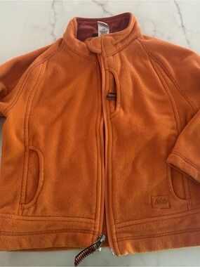 REI Kids Orange  Fleece Jacket - Comfortable Layering